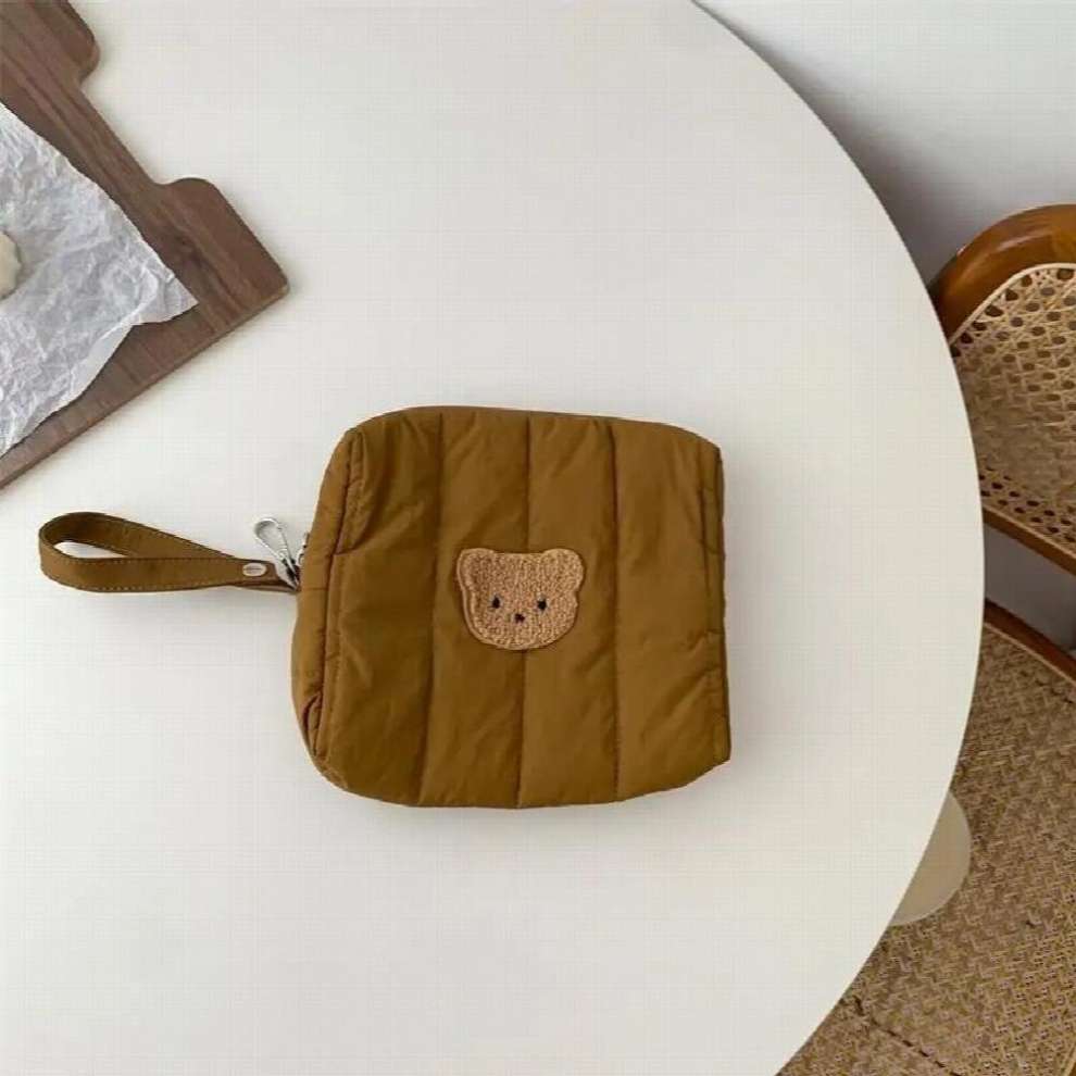 Portable Baby Stroller Diaper Bag Mom Infant Car Hanging Diapers Nappy Organizer Mommy Bag Zipper Embroidery Bear Handbags Bebe