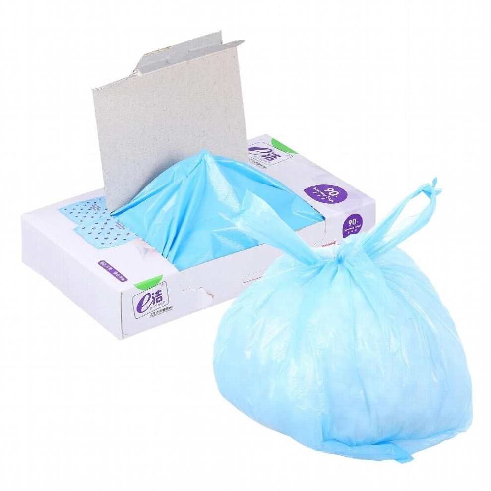 90pcs/Box Disposable Scented Nappy Bag Nappy Sack Fragrance Diaper Nappy Storage Pouch Vest Bags Pet Waste Bag For Home