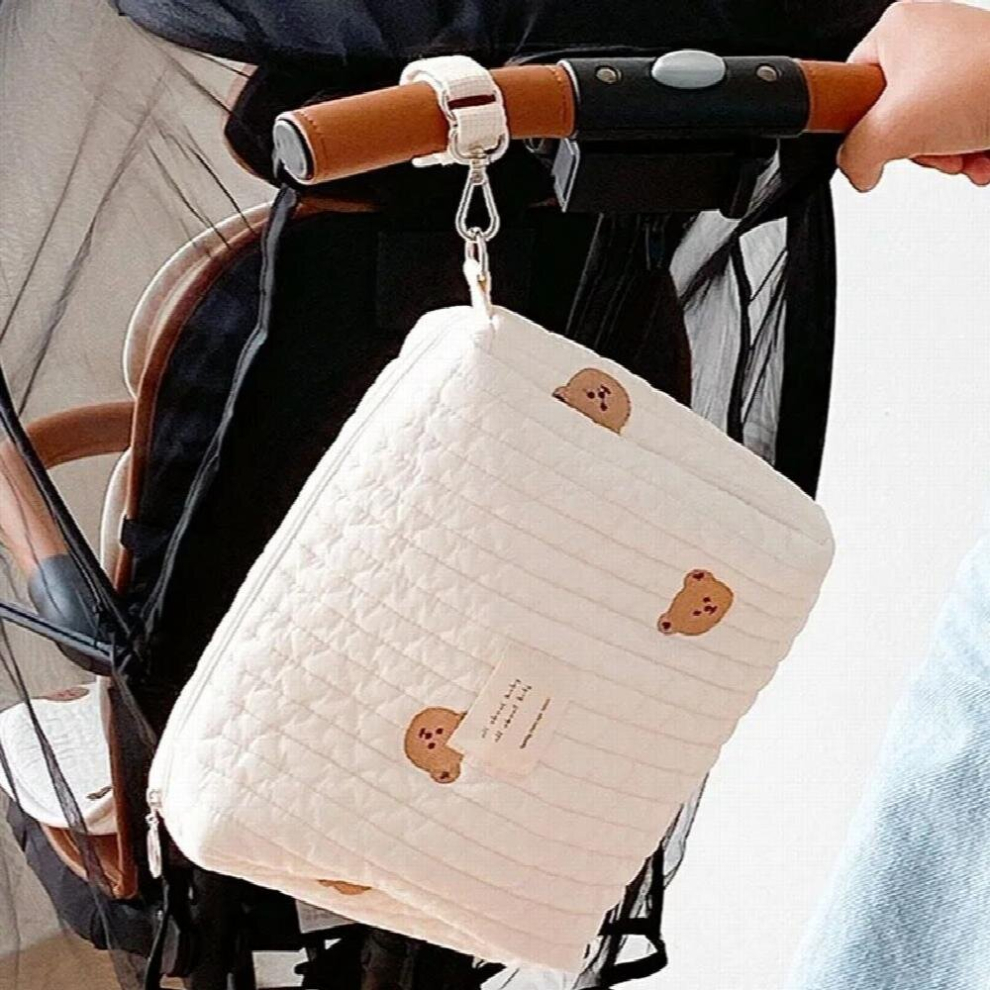 MILANCEL Spring Diaper Bags Animal Embroidery Cart Bag Cotton Mom Bags