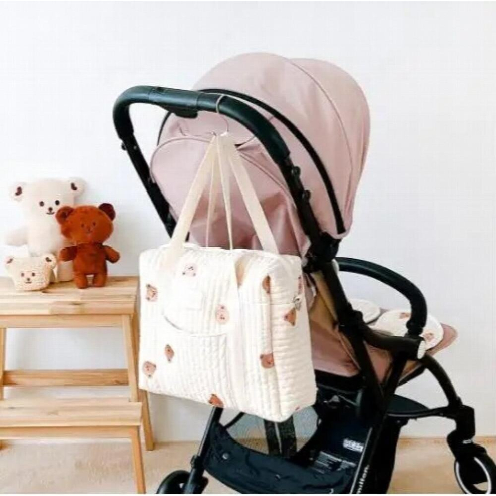 Bear Diaper Bag Maternity Packs Baby Items Organizer Nappy Stroller Mommy Bag Car Caddy Diapers Handbags Mother Kids Sac