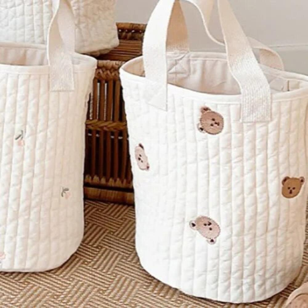Portable Baby Bags Mommy Bag Bucket Stroller Bottle/Diaper Nappy Storage Organizer Embroidery Maternity Bag for Baby Mom