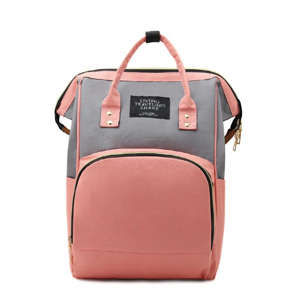 Plain Large-capacity Waterproof Mommy Backpack Multi-functional Outing Portable Travel Mother Baby Bag
