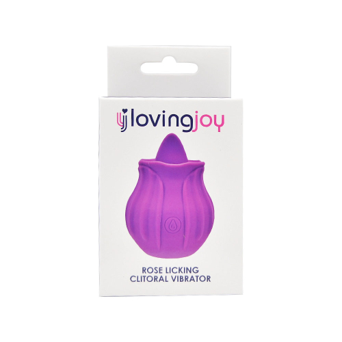Loving Joy Rose Licking Clitoral Vibrator Purple 2