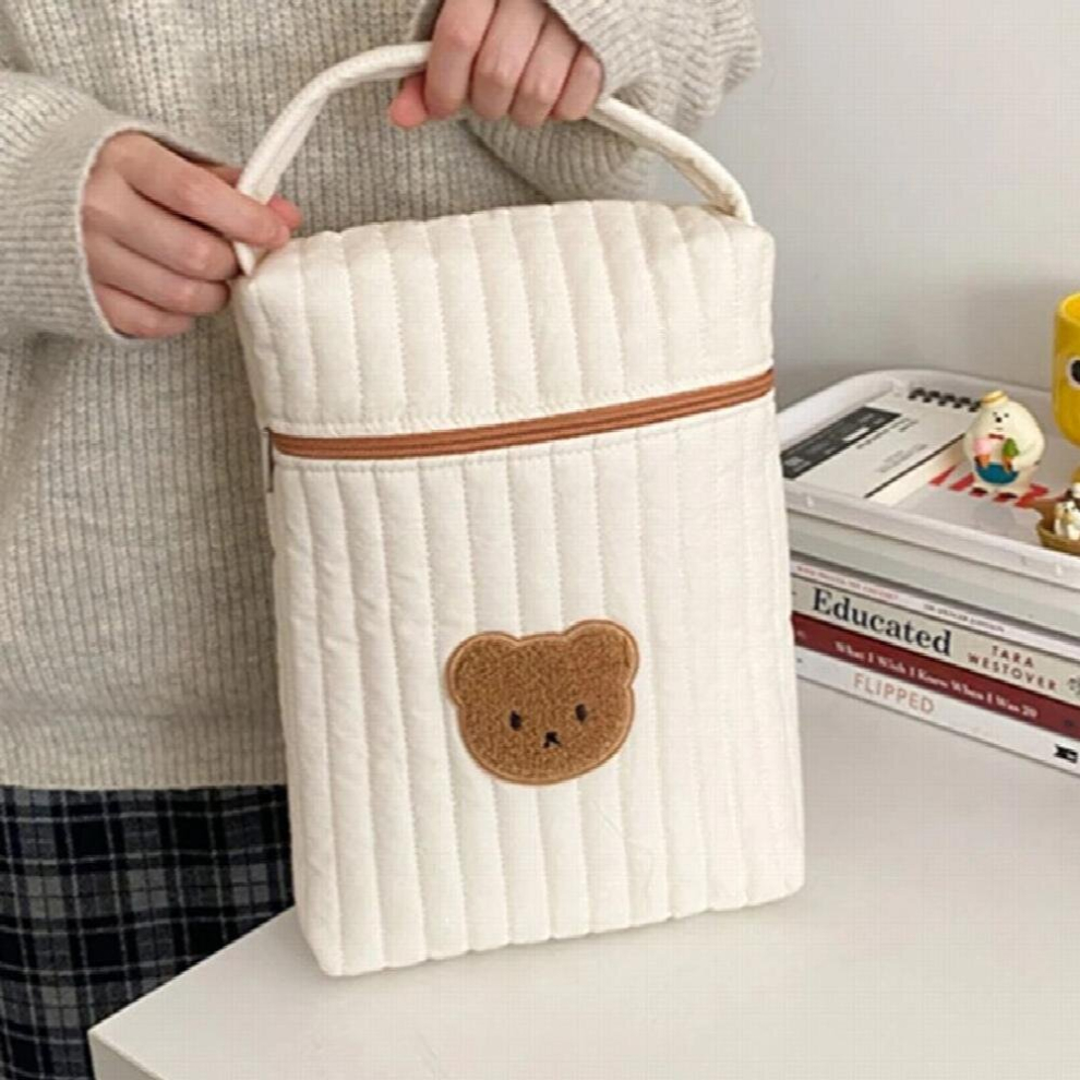 Bear Cherry Embroidery Mommy Bag Multifunctional Handbags Diaper Bag for Stroller Nappy Storage Organizer Nursery Baby Care bag