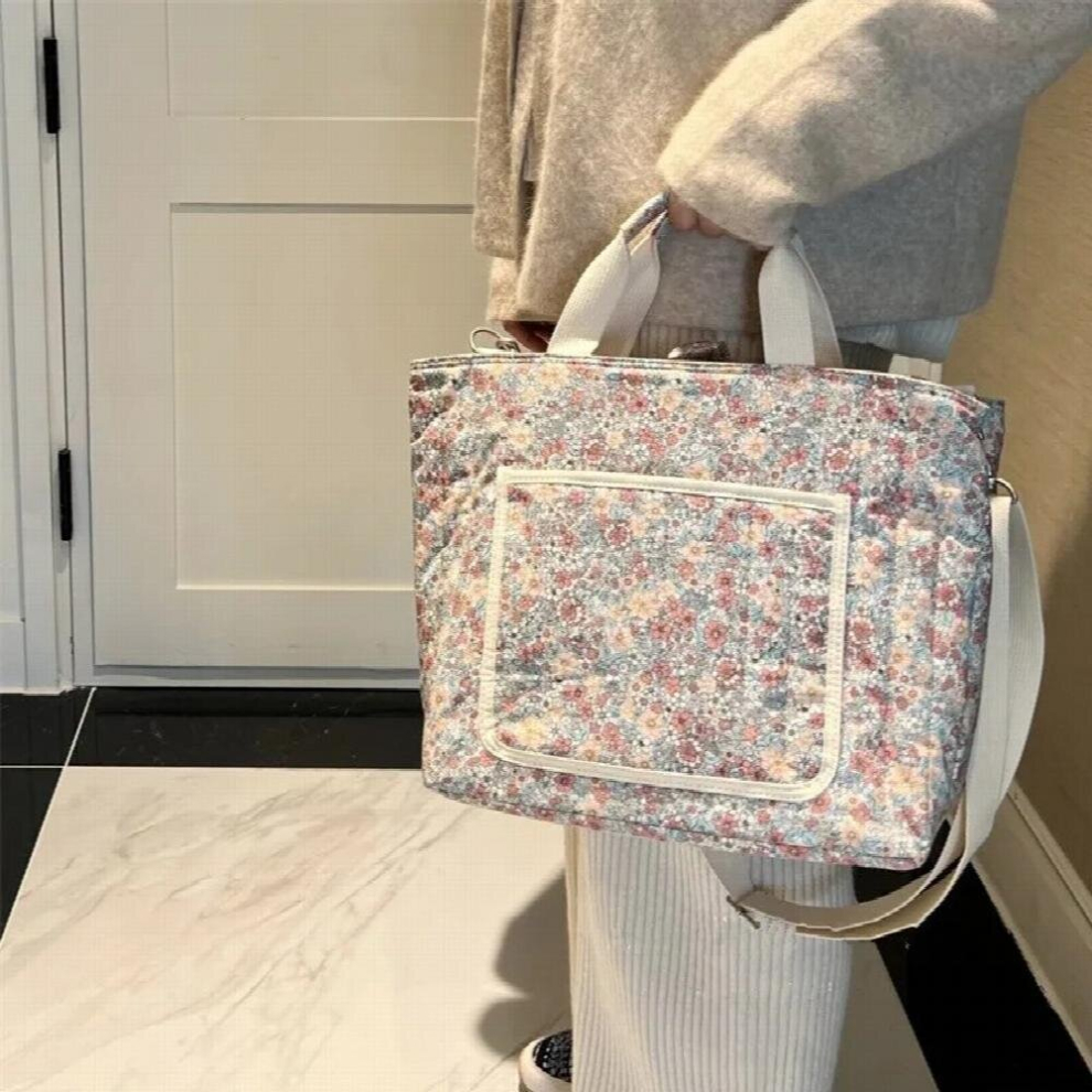 Floral Mother And Baby Bag Large-capacity Multi-functional Go Out Lightweight Portable Mommy Bag Shoulder Bag Mochilas Backpacks