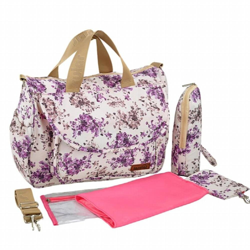 The Missing Bag Flower Baby Diaper Bag Mummy Maternity Bag Baby Bottle Storage Bag Mother Travel Large Capacity Nursing Bag