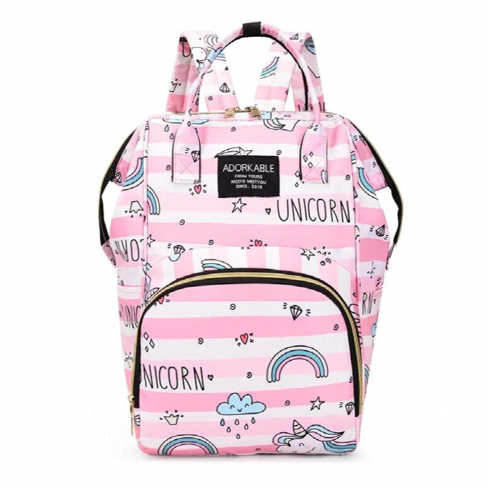 Portable Mommy Bag Large Capacity Leisure Double Shoulder Mother And Baby Bag Diaper Bag Backpack Stroller Bag Baby Organizer