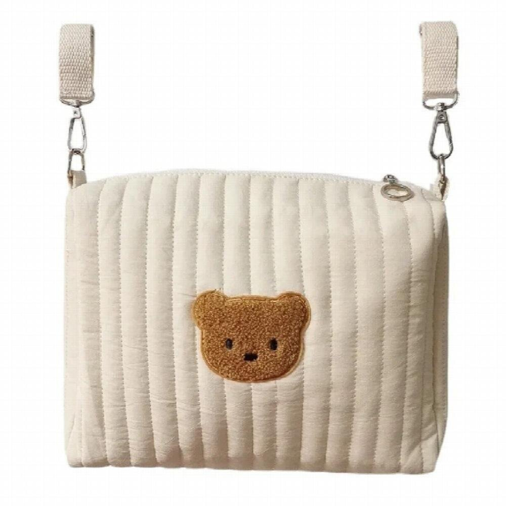 Bear Baby Diaper Bag Cotton Stroller Bags for Mom Portable Baby Nappies Caddy Storage Organizer Travel Reusable Mummy Bag