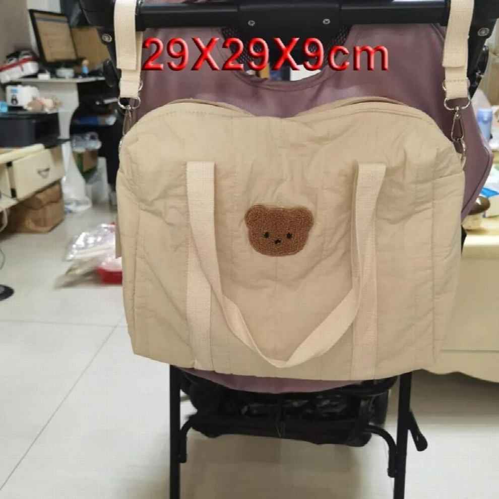 Bear Rabbit Embroidery Mommy Bag Maternity for Baby Stroller Diaper Nappy Organizer Travel Outdoor Women Tote Shoulder Bags
