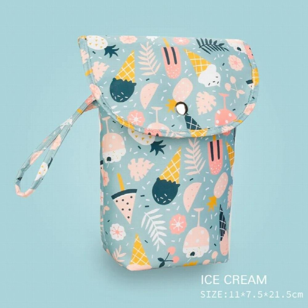 Mini Waterproof Reusable Baby Diaper Bag Portable Large Capacity Mommy Diaper Storage Bag
