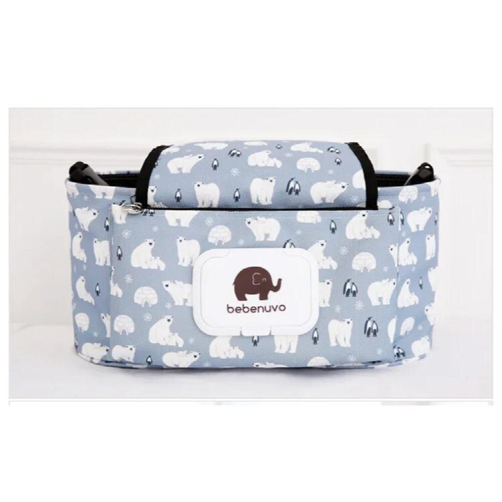 Baby Diaper Bag for Stroller Bags Organizer Large Capacity Travel Mommy Maternity Nursing Changing Hanging Nappy Storage Bag