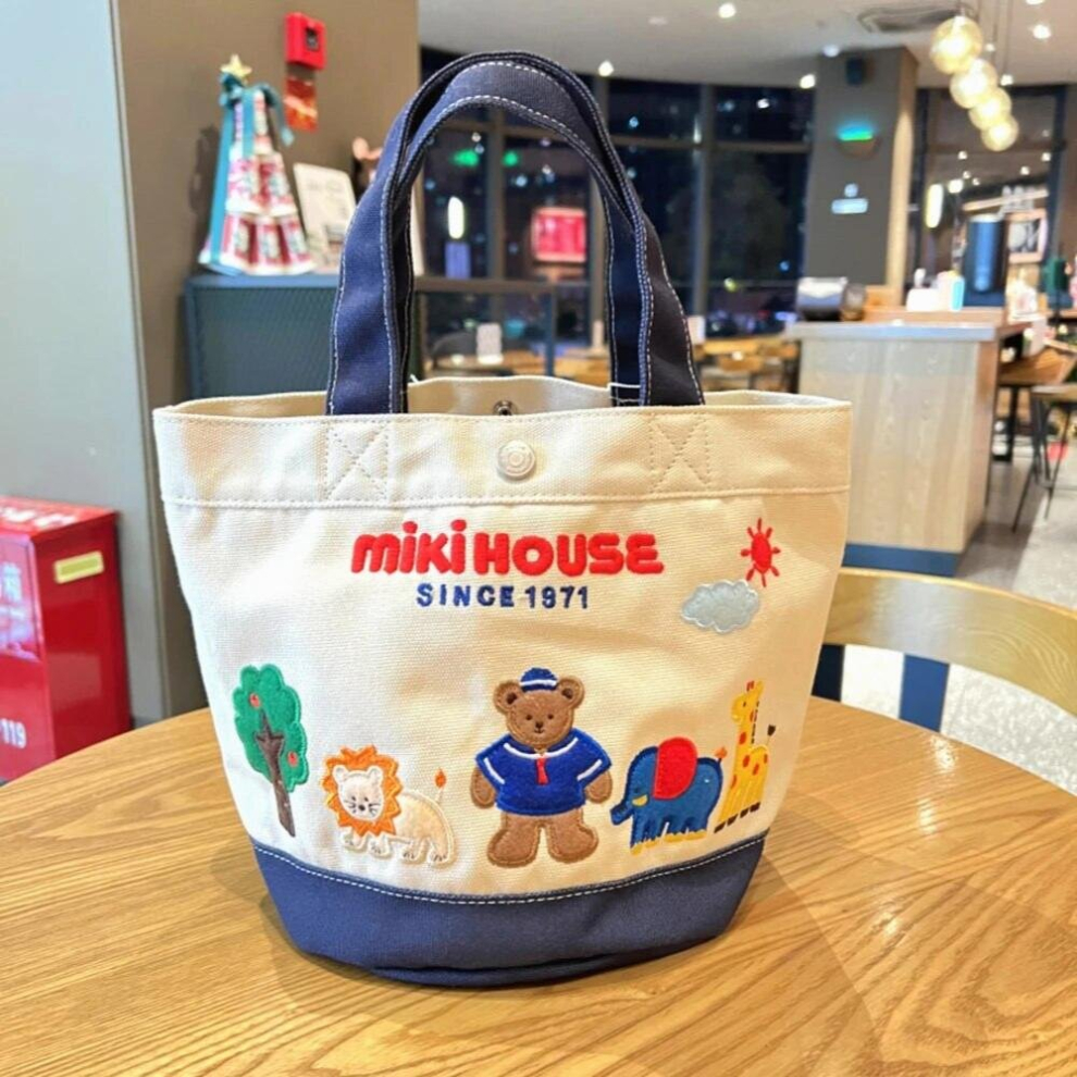 canvas cartoon embroidery animals alphabet handbag lunch mummy bag diaper nappy for babies stroller bag korea