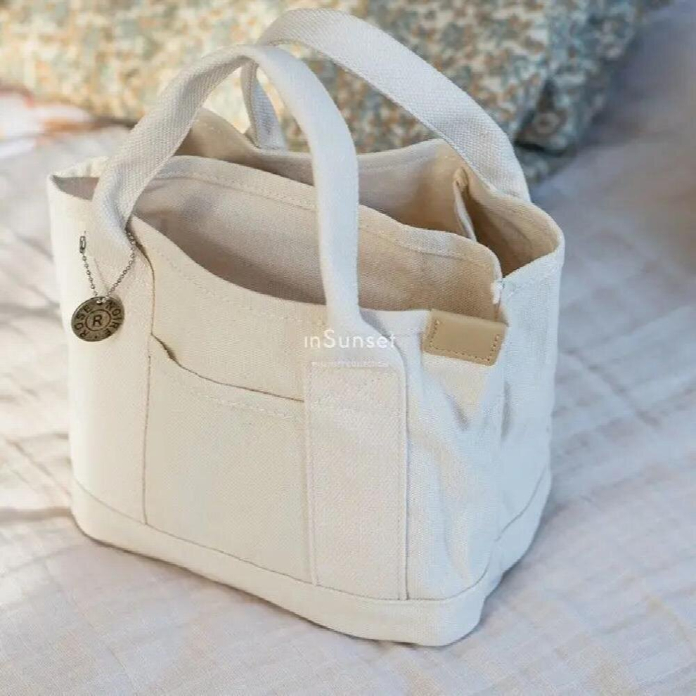 Mother Baby Bag Diaper Bag Baby Handbag Large Capacity Multifunctional Canvas Storage Bags Infant Stroller Hanging Bag