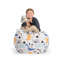 Stuffable Animal Toys Storage Bean Bag Stuffed Children Kids Plush Toy Organizer Large Capacity Storage Bags