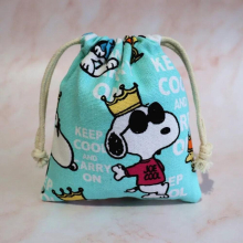 canvas cartoon charging treasure mobile phone key purse cosmetic bag storage drawstring pocket