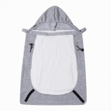 Baby Warm Wrap Sling Carrier Windproof Kids Backpack Blanket Carrier Newborn Cloak Grey Funtional Winter Cover