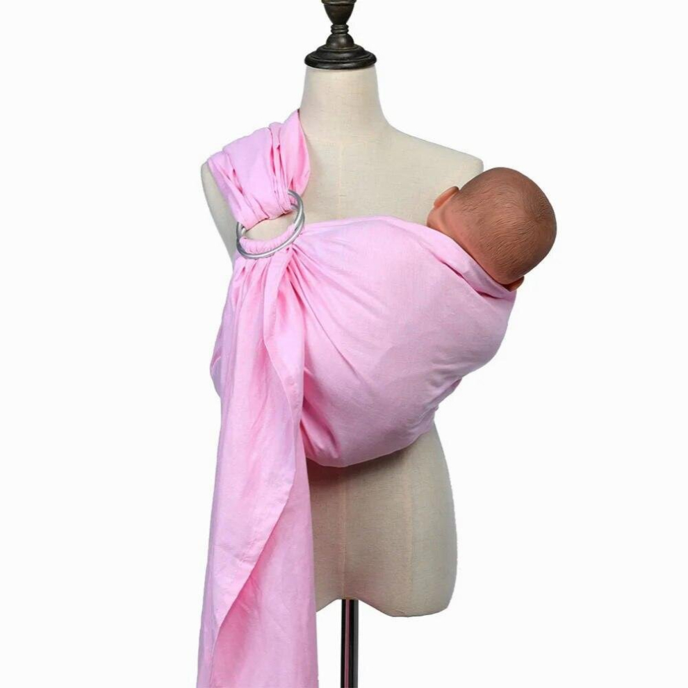 Baby Ring Sling Carrier Lightweight Breathable Line Fabric Baby Wrap For Infant Newborn Kids & Toddlers Soft Sling four seasons