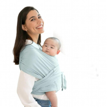 Baby Sling Ergonomic Carrier Wrap Cotton Cross Adjustable X-shaped Front Holding Type Childcare Gear Backpack Portable