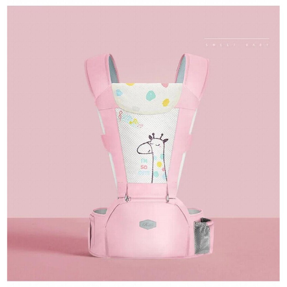 Baby Carrier Summer Breathable Baby Waist Stool Strap Multifunctional Imprinted Baby Hipseat Sling Front Facing Kangaroo Bags