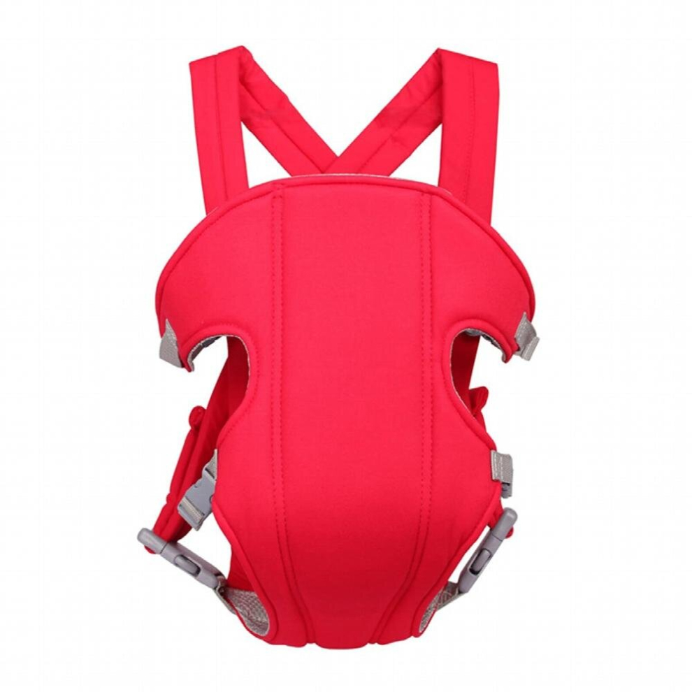 Ergonomic Baby Carryer Holder 3-16 Month Facing-in Front and Back Holder Mesh Kangaroo Carryer for Infant Dark Blue/Red