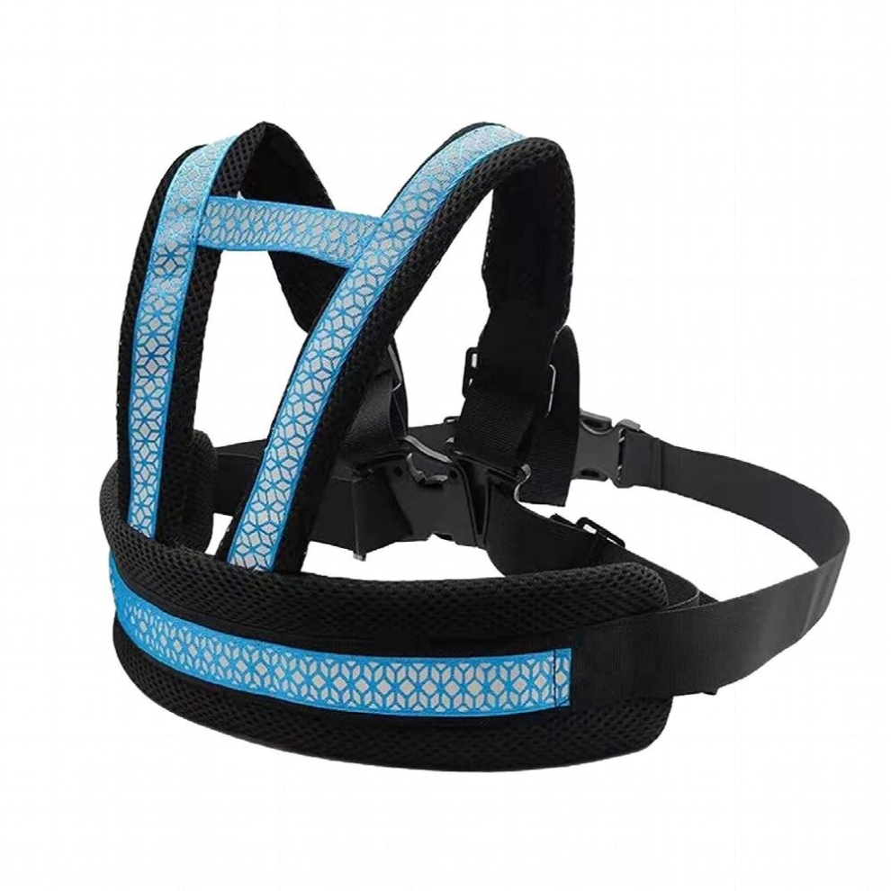 Universal Motorcycle Safety Belt for Kids Breathable Rear Seat Grab Handle Strap Harness Adjustable Child Reflective Strip #WO