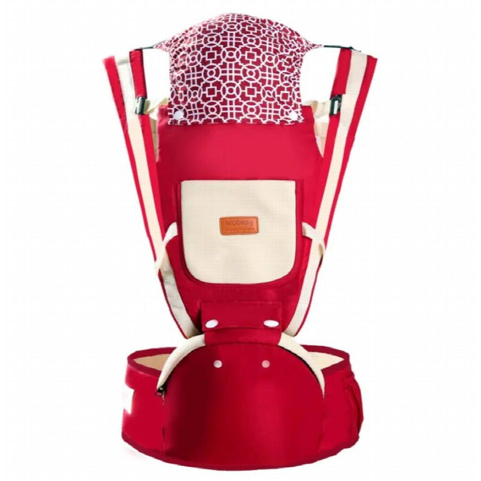 Ainomi Baby Carrier With Hood Multi-Function Front-Hold Baby Sling Slip Baby Artifact Baby Strap Waist Stool