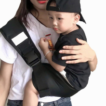 Portable Baby Carrier, Ergonomic Baby Strap one Shoulder Labor-Saving Polyester Baby Half Wrapped Sling Newborn, Infant