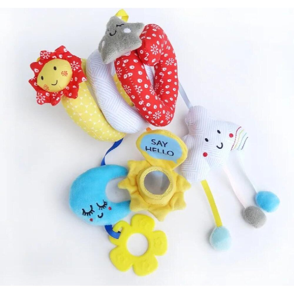 Playpen Baby Crib Bed Hanging Toys Stroller Rattles Plush Elephant Doll Infant Carrier Accessories for Newborn Education