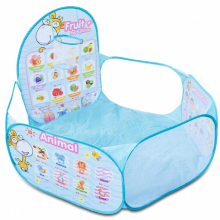 IMBABY Childrens Play Tent Foldable Baby Playpens Cartoon Playpen for Children Large Baby Playground Dry Pool with Balls