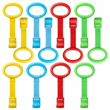 Baby Pull Up Bar Baby Walking Assistant Safety Toddler Pull Up Rings Standing Ring Baby Walking Crib Hook