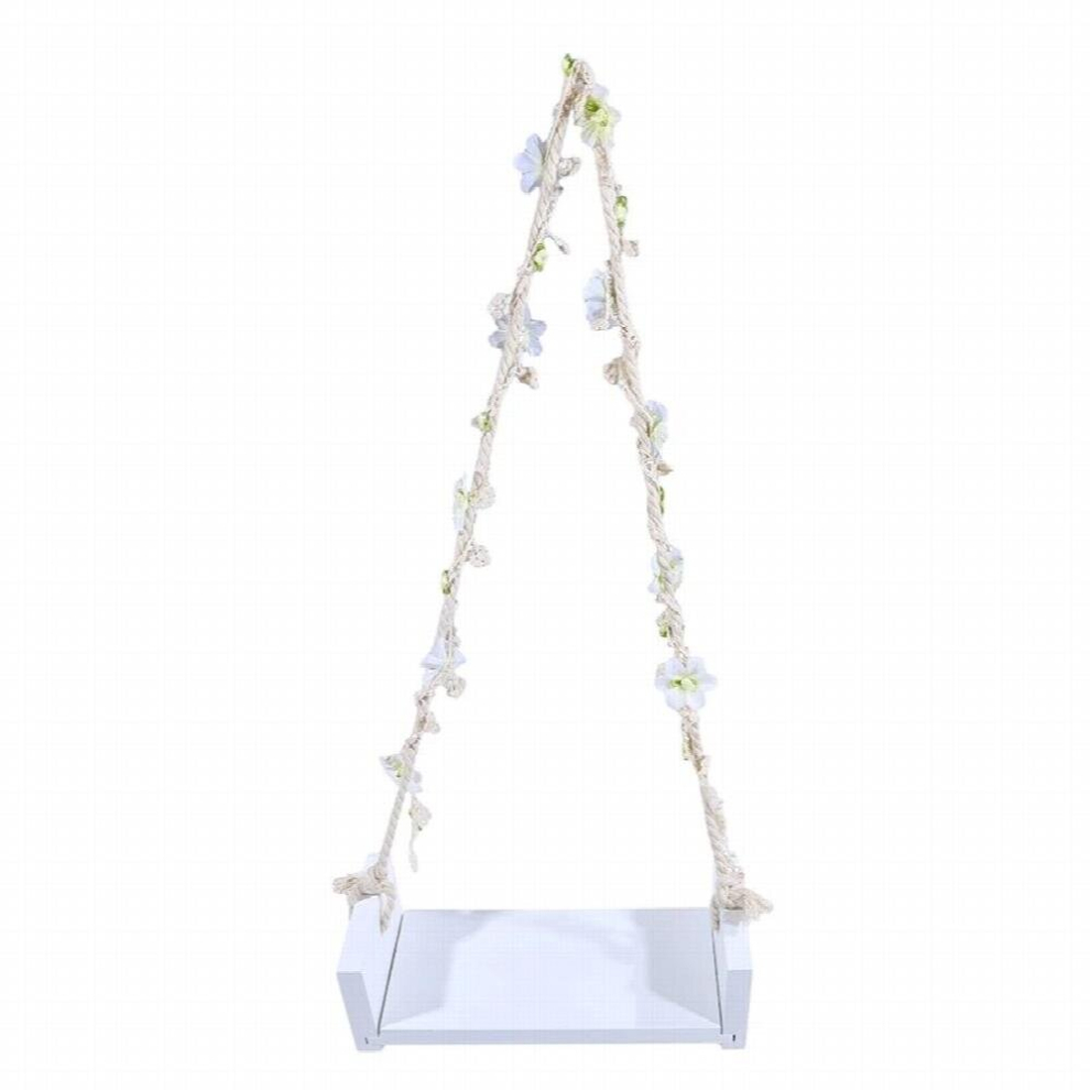 Newborn Photography Props Wooden Swing With Flower Vine Baby Photo Shoot Swing Seat Sets First Photo Session Props 0-3 Month 885671178452