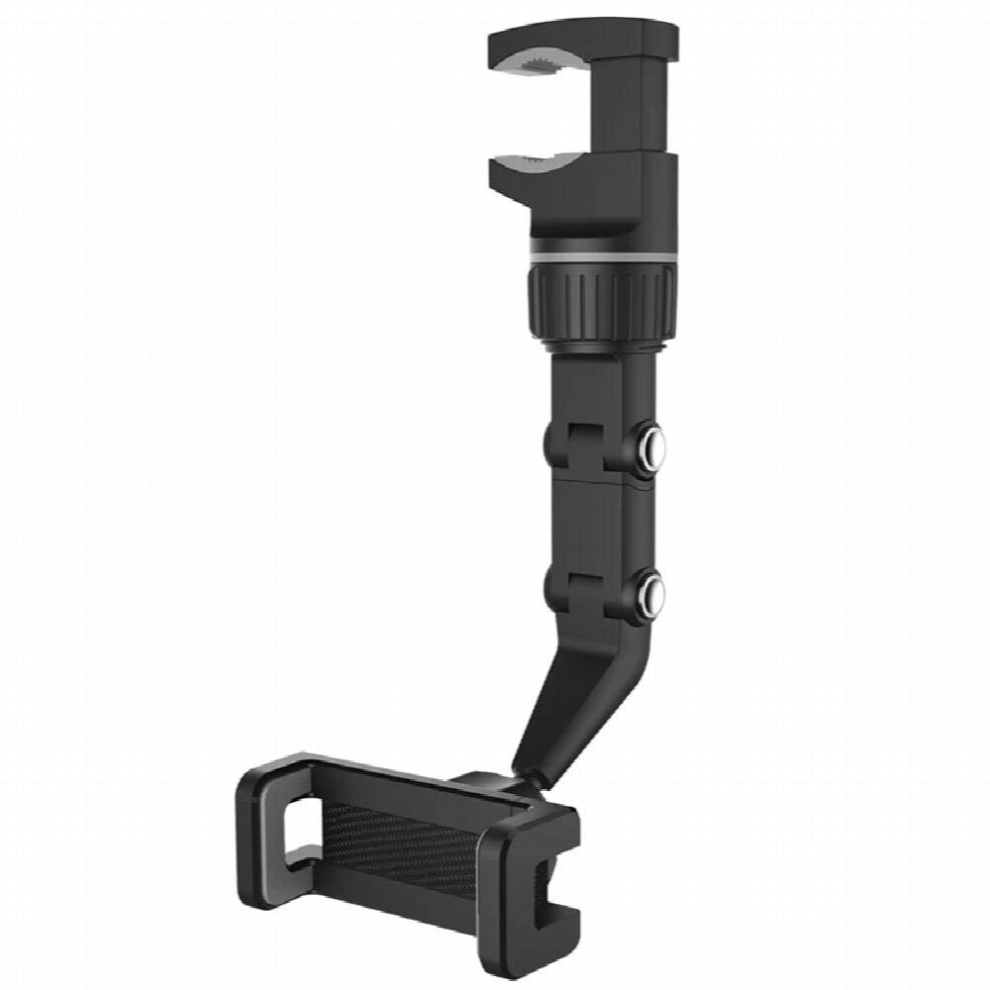 Car Phone Holder Multifunctional 360 Degree Rotatable Auto Rearview Mirror Seat Hanging Clip Bracket Cell Phone Holder For Car 885671179992