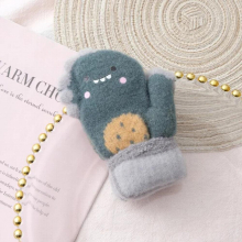 1-4Y Winter Knitted Gloves for Baby Boy and Girls Warm Rope Full Finger Mittens Gloves for Children Toddler Kids Cartoon Gloves