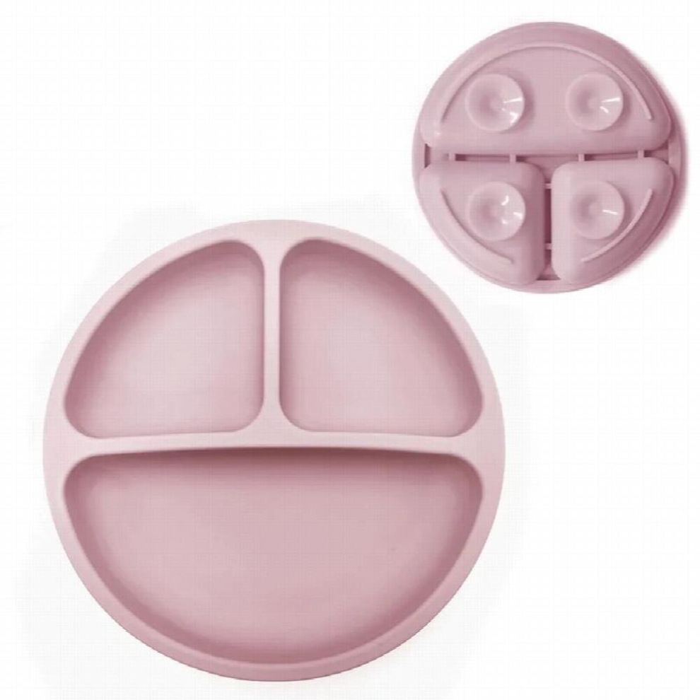 Baby Safe Sucker Silicone Dining Plate Solid Cartoon Children Dishes Suction Toddle Training Tableware Kids Feeding Bowls