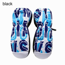 Printing Ski Gloves Children Kids Winter Fleece Waterproof Warm Child Snowboard Snow Gloves Full Fingers Mittens for Skiing
