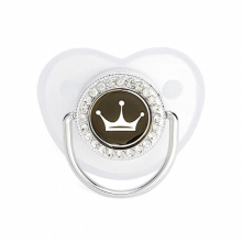Crown Pacifier Girls Dummy Newborn Princess Baby Pacifier Holder Rhinestone Bling BPA Silicone Pacifier Baby Shower