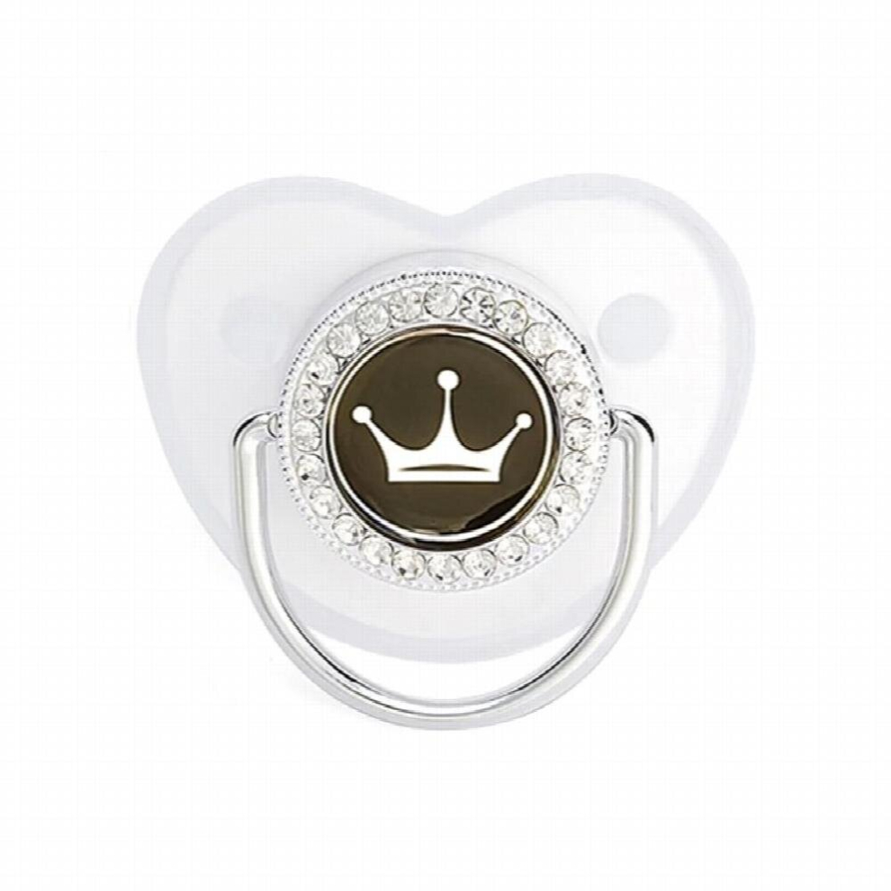 Crown Pacifier Girls Dummy Newborn Princess Baby Pacifier Holder Rhinestone Bling BPA Silicone Pacifier Baby Shower