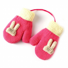Winter Gloves for Kids Boys or Girls Knit Gloves Full Finger Mittens Windproof Winter Warm Plus Velvet Fleece Gloves A2UB