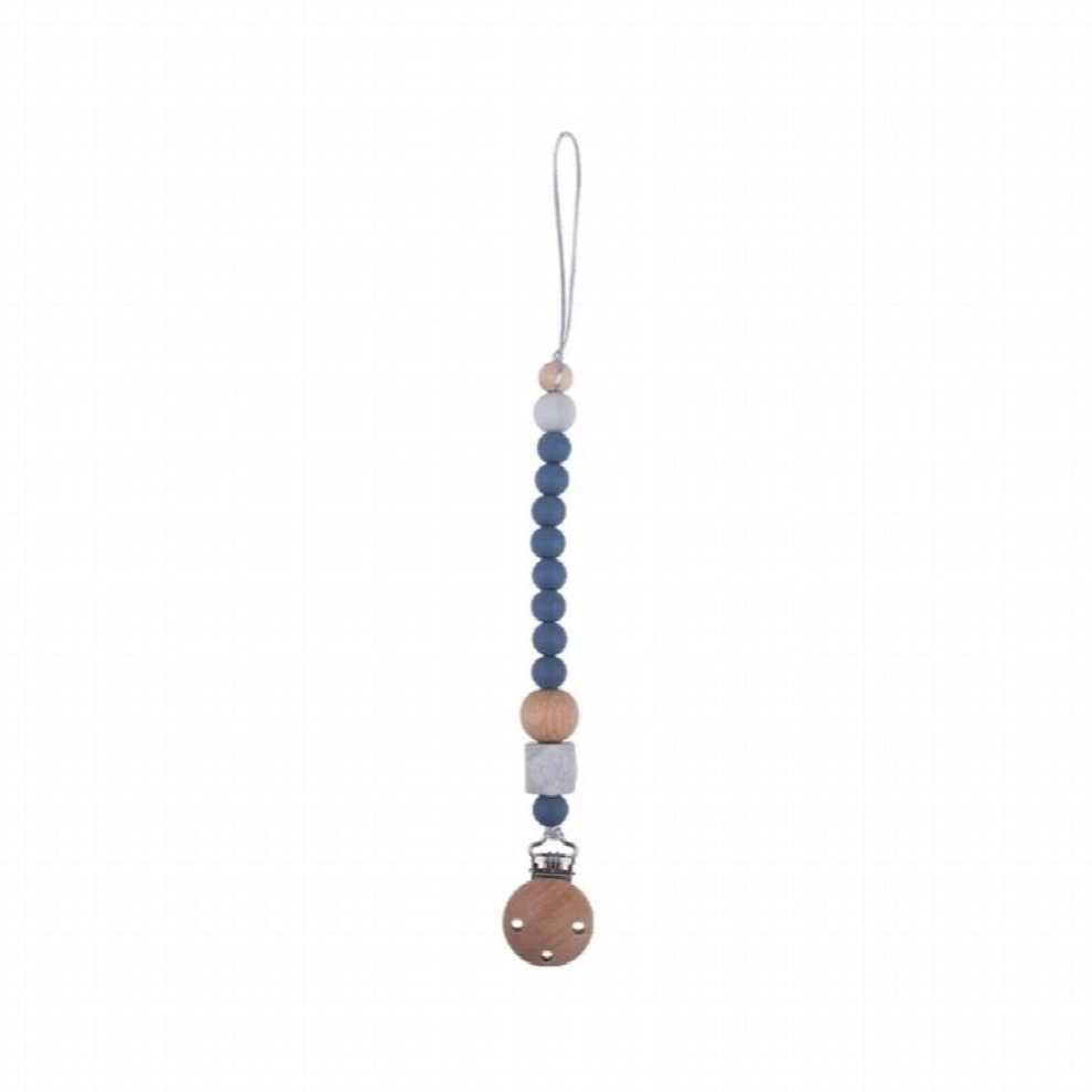 Newborn Pacifier Beech Clip Chain BPA-free Silicone Beads Dummy Nipple Soother Holder Baby Teething Chewing Toys Shower