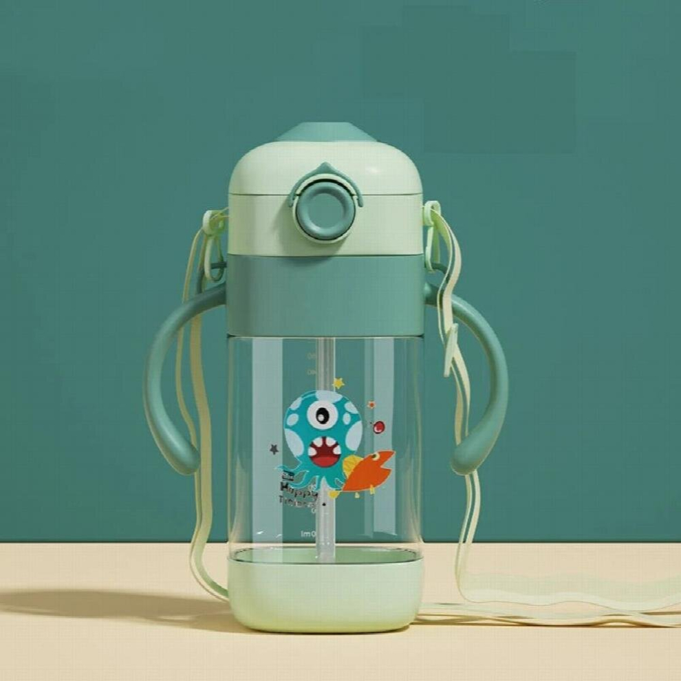 Drinking Bottle Kindergarten Straw Cup Small Boy Creative Duck Beak Plastic Bottles Water Cartoon Bottles for Children