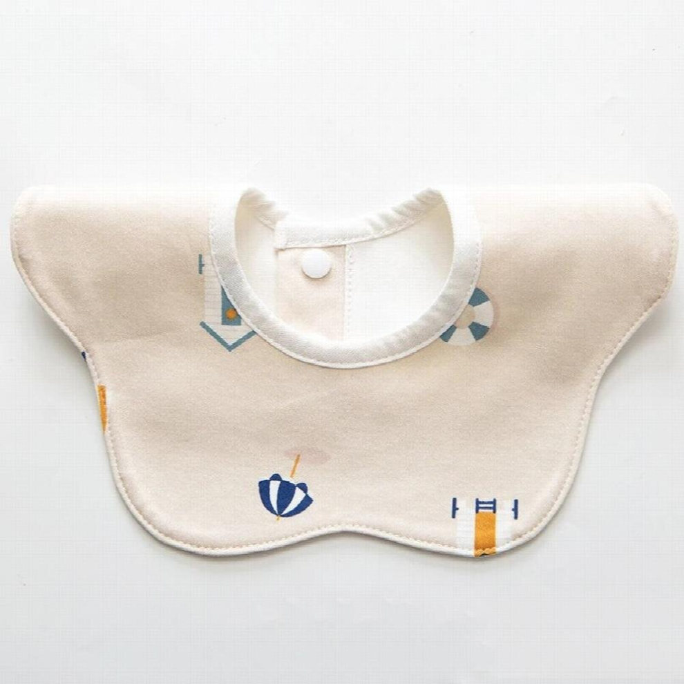 Cotton Gause Baby Bibs Solid 360 Flower Newborn Bib Infant Burp Cloths Bandana Scarf for Kid Girl Boy Feeding Saliva Towel