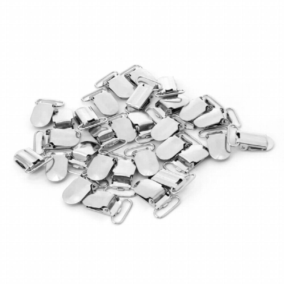 30pcs/Lot Metal Hook Pacifier Suspender Clips Pacifier Clips for Jacket Clothes Accessories For Soother Clasps