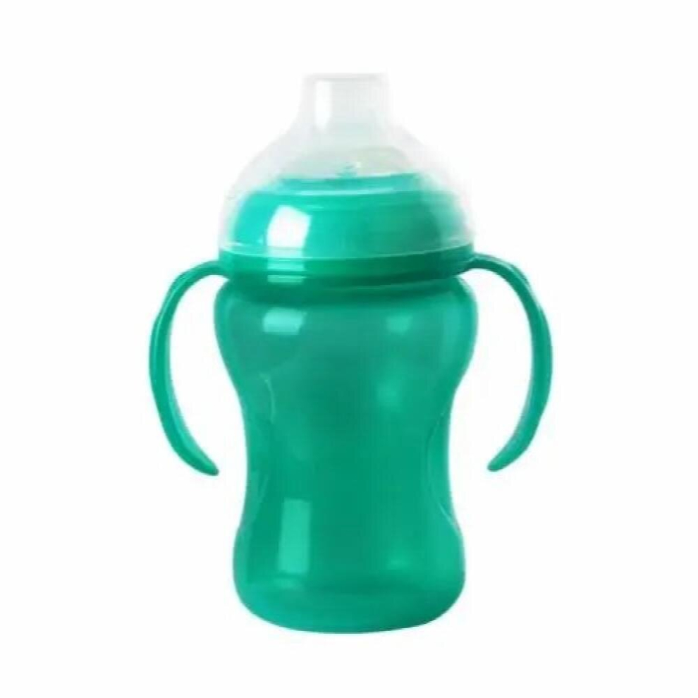300ml Silicone Baby Sippy Cup with Scale Large Capacity Portable Baby Learner Water Cup Toddler Drinking Supplies