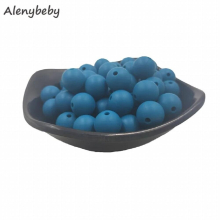 Biscay Bay Food Silicone Round Bead 12/15mm Baby Teething Necklace DIY Pacifier Chain Care Infan Teether Product