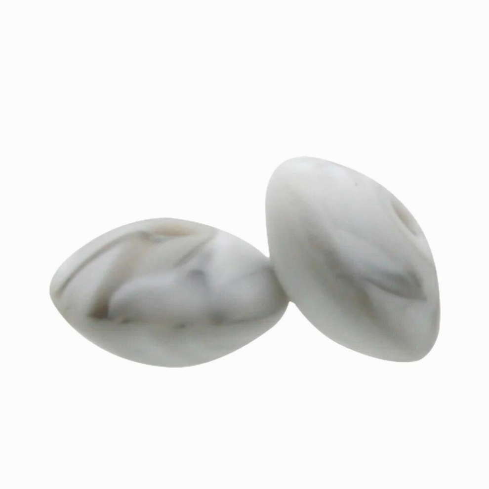 20Pcs Silicone Beads 12MM Lentil Beads Food Baby Pacifier Chain Pendant BPA Eco-friendly Baby Teether Toys