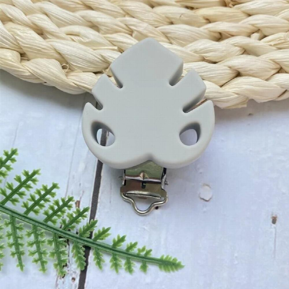 3PCS Baby Pacifier Clips Silicone Baby Leaves Holder Infant Pacifier Nipples Holder Clamp Toy