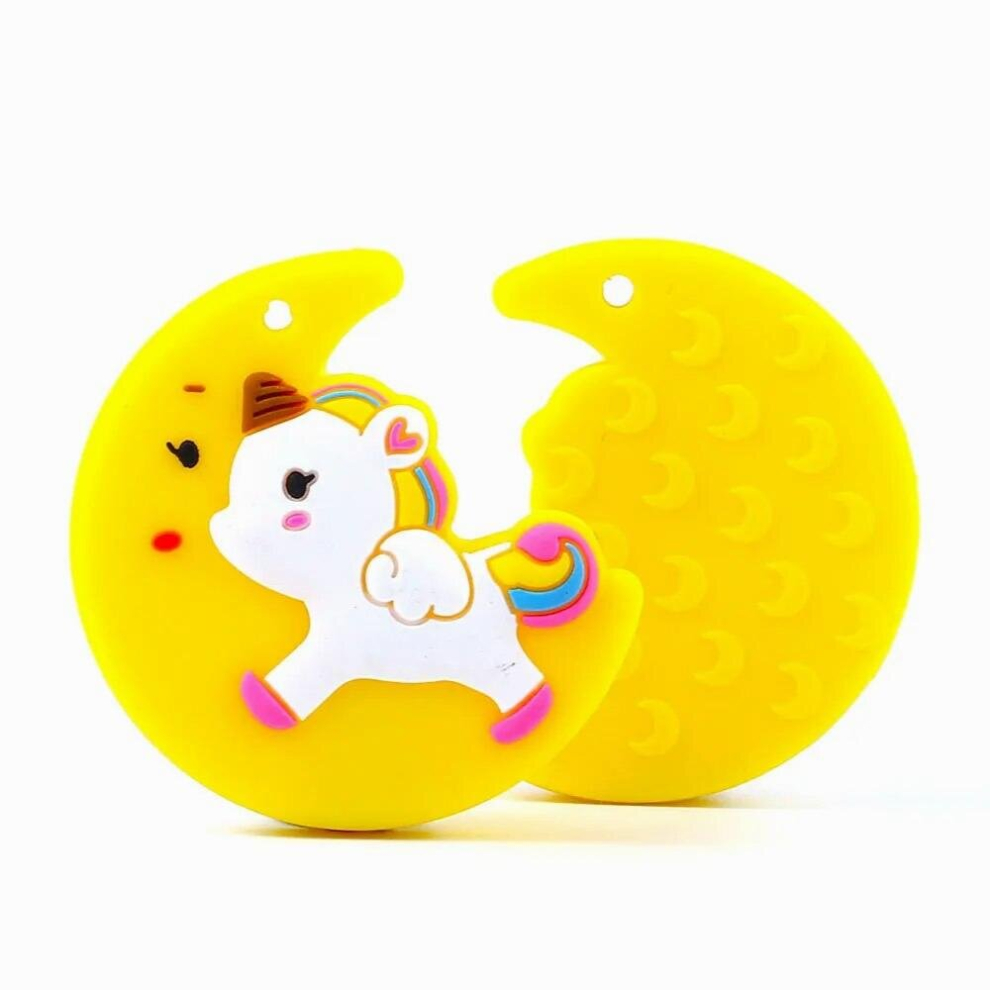 1pc Silicone Baby Teether Cartoon Animal BPA Food DIY Nipple Holder Pacifier Chain Silicone Baby Teething Teether
