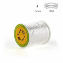 20-80meter Baby Chewable Necklace Accessories 1.5mm/2mm/2.5mm Satin Silk Nylon Cord for Baby Pacifier Chain DIY Tools