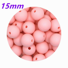 Sunrony 30/50Pcs 15mm Silicone Round Beads Baby Teether DIY Pacifier Chain Bracelet BPA Teething Necklace Accessory Toys