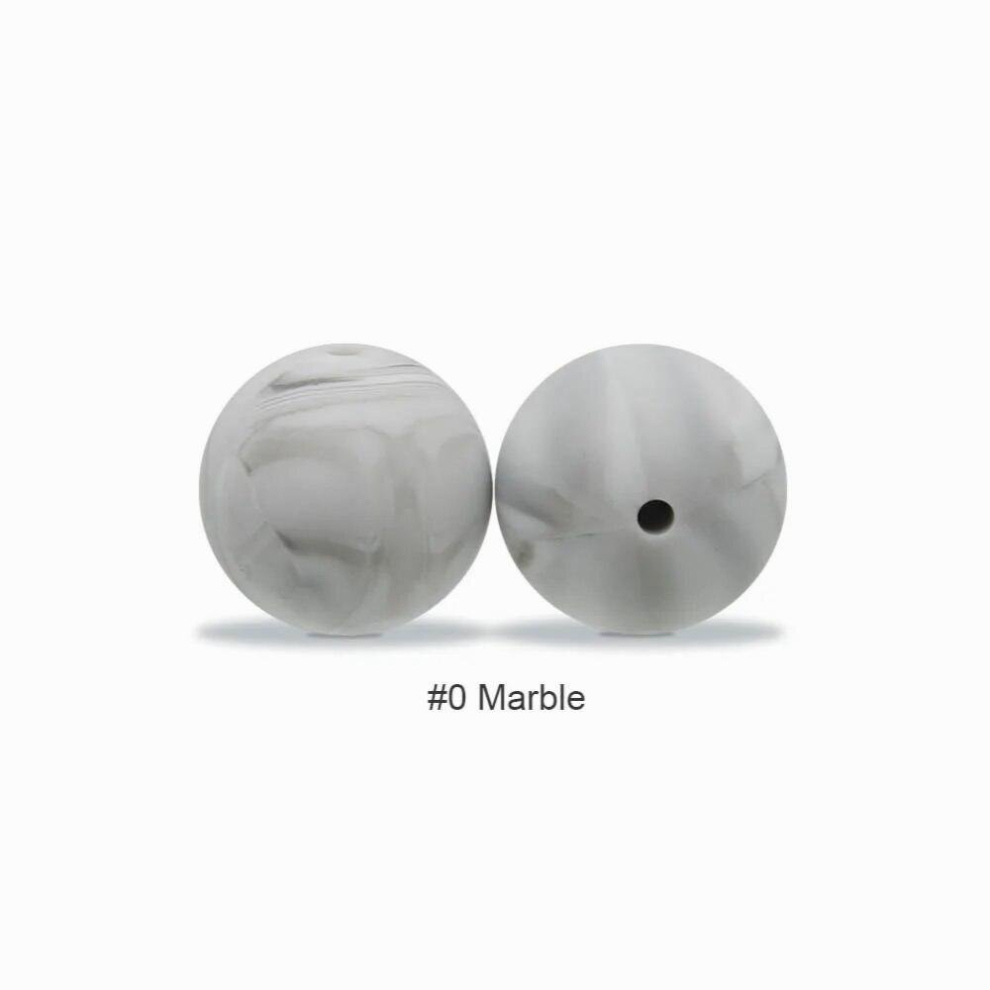 12mm Baby Teether Silicone Beads Diy Pacifier Chain Bracelet Bpa Chewable Round Silicone Bead Accessories For Newborn